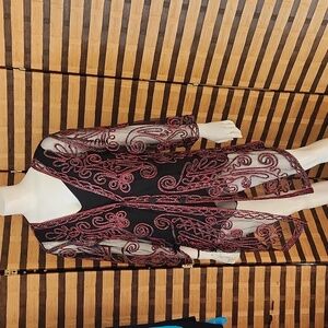 Pretty angel Silk button down mesh jacket